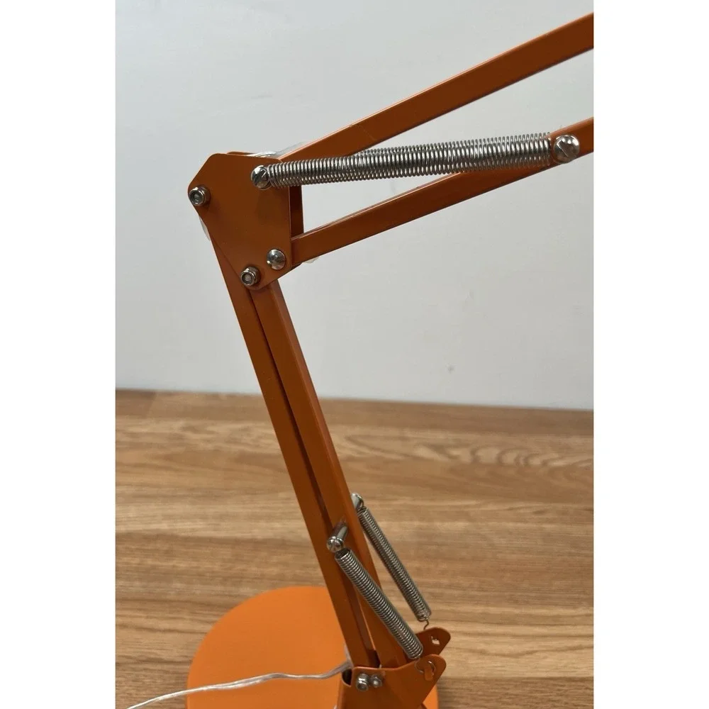 Vintage HWA Feng Lighting Orange Architecture LED Lamp, Extends to 24